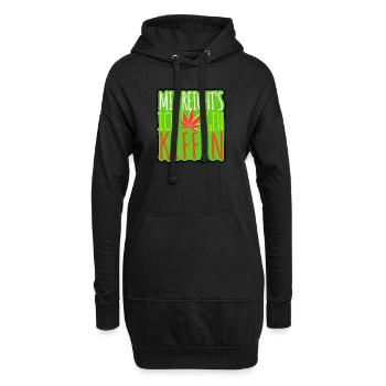 Mir reicht's ich geh Kiffen - Cannabis - legal - Hoodie-Kleid - Schwarz - Vorne