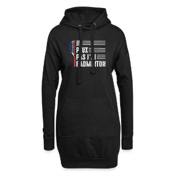 Je Peux Pas J'ai Badminton Bad Joueur de Badminton - Sweat-shirt à capuche long Femme - noir - Devant