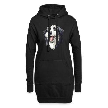 Bobtail | Le vieux chien de berger anglais | Caricature - Sweat-shirt à capuche long Femme - noir - Devant