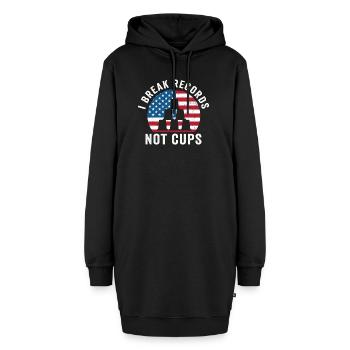 Sport Stacking Stacks Stacked Speed Cup - Hoodie-Kleid - Schwarz - Vorne