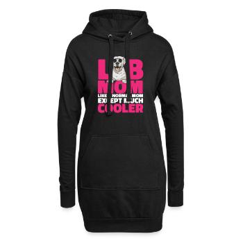 Labrador Retriever blanc Labrador Labrador blanc - Sweat-shirt à capuche long Femme - noir - Devant