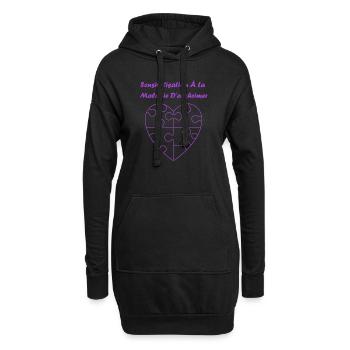 Sensibilisation à la maladie d’Alzheimer - Sweat-shirt à capuche long Femme - noir - Devant