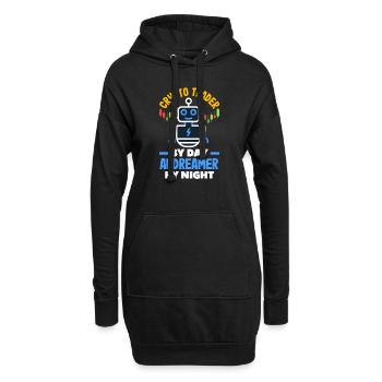 Crypto-monnaie AI et crypto passionné de Blockchain - Sweat-shirt à capuche long Femme - noir - Devant