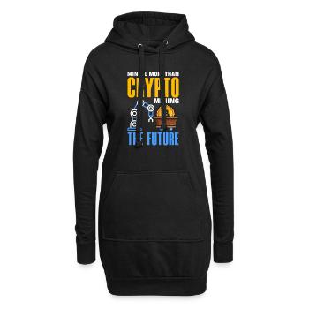 Crypto-monnaie AI et crypto passionné de Blockchain - Sweat-shirt à capuche long Femme - noir - Devant