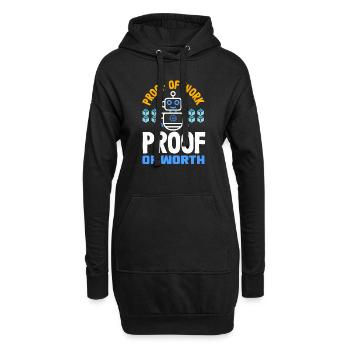 Crypto-monnaie AI et crypto passionné de Blockchain - Sweat-shirt à capuche long Femme - noir - Devant