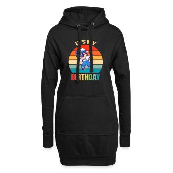Its My Birthday Boys Girls Dabbing Birthday Gift - Hoodie-Kleid - Schwarz - Vorne