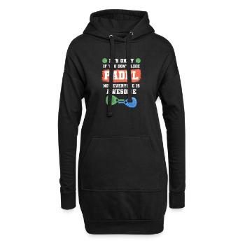 Padel Paddle Raquette Sport I Cadeau - Sweat-shirt à capuche long Femme - noir - Devant