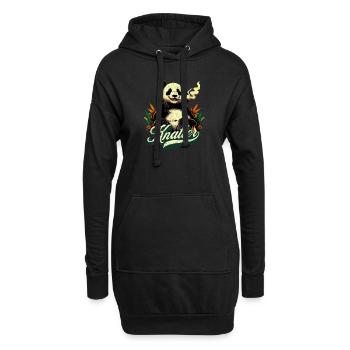 Ganjabär Legalisierung Kiffer - Hoodie-Kleid - Schwarz - Vorne
