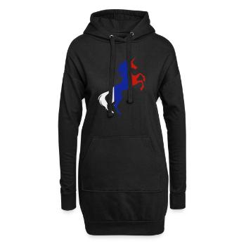 Einhorn Russland Flagge TShirt Magisches Einhorn Russisch - Hoodie-Kleid - Schwarz - Vorne