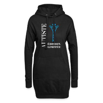 sensibilisation à l'autisme autiste - Sweat-shirt à capuche long Femme - noir - Devant