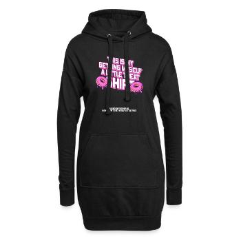 Dessert crémeux Sundae Ne me dérange pas - Sweat-shirt à capuche long Femme - noir - Devant