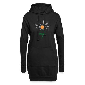 Lehrerleben - Lehre, Liebe, inspiriere Lehrer - Hoodie-Kleid - Schwarz - Vorne