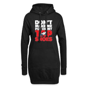 Professeur de claquettes Danseuse de claquettes Claquettes - Sweat-shirt à capuche long Femme - noir - Devant