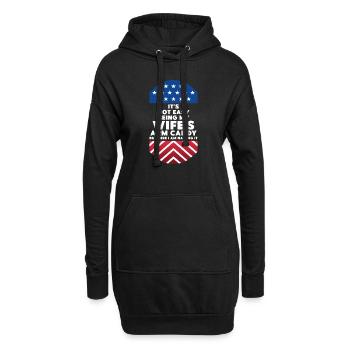 ES IST NICHT EINFACH, DAS ARMBONBON MEINER FRAU ZU SEIN - Hoodie-Kleid - Schwarz - Vorne