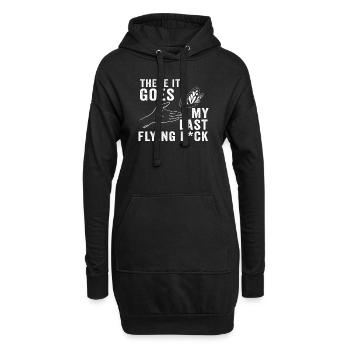 There It Goes My Last Flying F - Hoodie Dress - black - Front