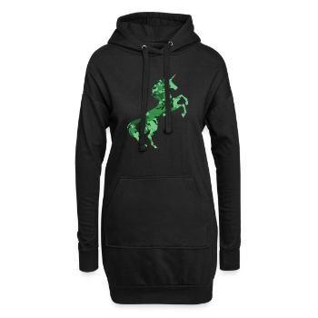 Einhorn Camouflage Symbol T-Shirt Magisches Einhorn - Hoodie-Kleid - Schwarz - Vorne