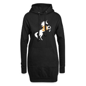 Licorne Om Symbole T-Shirt Sacré Son Magique - Sweat-shirt à capuche long Femme - noir - Devant