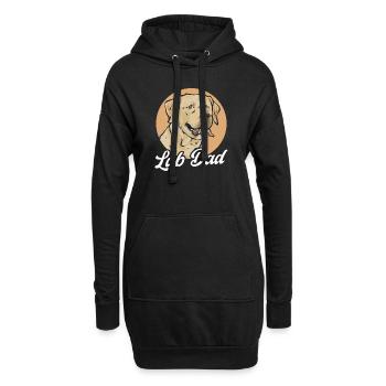 Labrador Retriever jaune - Sweat-shirt à capuche long Femme - noir - Devant