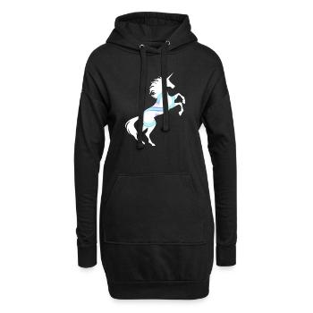 Infinity Symbol Einhorn T-Shirt Magisches Einhorn - Hoodie-Kleid - Schwarz - Vorne