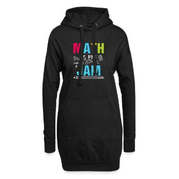 Mathematik Mathematiker Mathelehrer - Hoodie-Kleid - Schwarz - Vorne