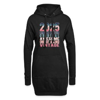 Edition limitée depuis 2025 Anniversaire Millésime 2025 - Sweat-shirt à capuche long Femme - noir - Devant