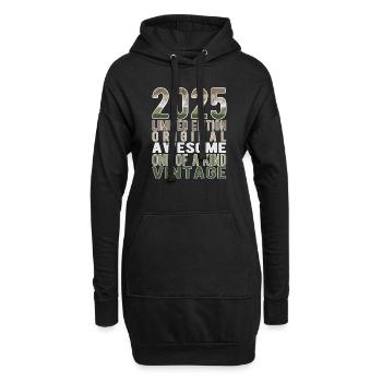 Edition limitée depuis 2025 Anniversaire Millésime 2025 - Sweat-shirt à capuche long Femme - noir - Devant