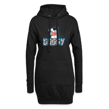 Papa Cowboy Geburtstag Family Matching Party - Hoodie-Kleid - Schwarz - Vorne