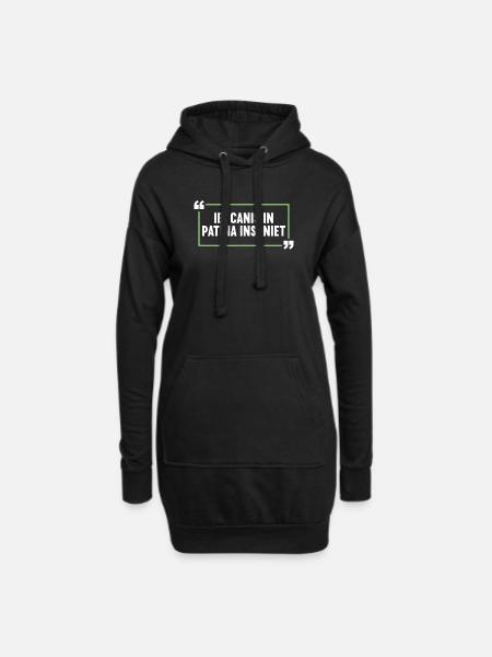 Latin Funny Latin Saying - Hoodie Dress - black