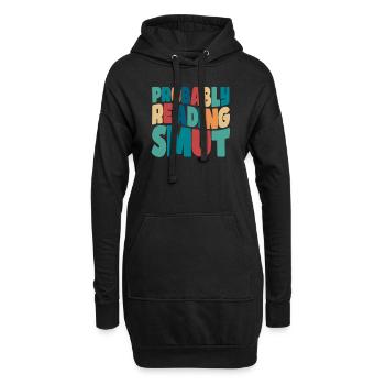 Wahrscheinlich lesen Schmutz Liebesromane Schmutz - Hoodie-Kleid - Schwarz - Vorne