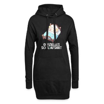 Chemise officielle de mouton Chemise de nuit officielle - Sweat-shirt à capuche long Femme - noir - Devant
