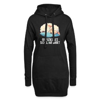 Chemise officielle de mouton Chemise de nuit officielle - Sweat-shirt à capuche long Femme - noir - Devant