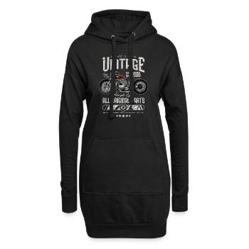 Moto Vintage Moto Moto Anniversaire 2006 - Sweat-shirt à capuche long Femme - noir - Devant