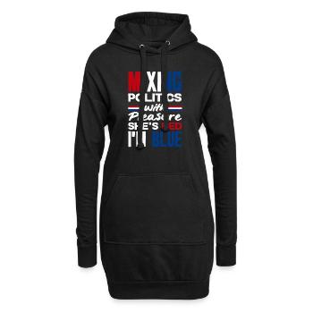 United In Love Unity Patriotic American - Hoodie-Kleid - Schwarz - Vorne