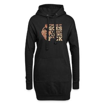 There It Goes My Last Flying F - Hoodie Dress - black - Front