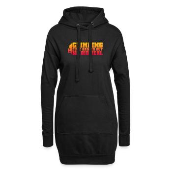 Klettern Mountain Boulder Climble Kletterer - Hoodie-Kleid - Schwarz - Vorne