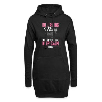 Bullenreiter Rodeo Western Cowboy Bull Riding - Hoodie-Kleid - Schwarz - Vorne