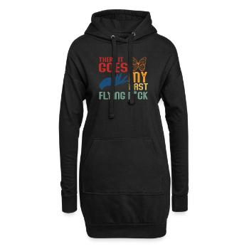 There It Goes My Last Flying F - Hoodie Dress - black - Front