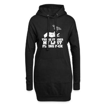 There It Goes My Last Flying F - Hoodie Dress - black - Front