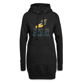 There It Goes My Last Flying F - Hoodie Dress - black - Front