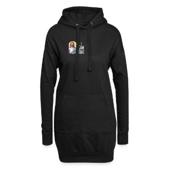 J’ai vu Jésus Mème Drôle Chrétien - Sweat-shirt à capuche long Femme - noir - Devant