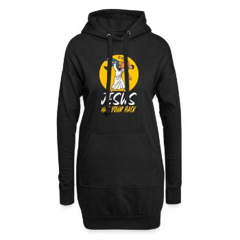 Jésus vous soutient BJJ Jiu Jitsu Christian - Sweat-shirt à capuche long Femme - noir - Devant
