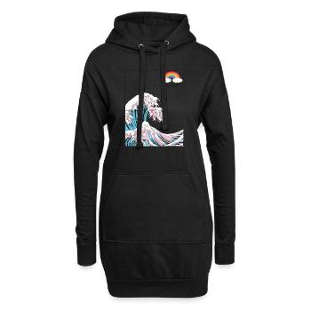 Trau dich, du selbst zu sein - Trans LGBT Farben in der - Hoodie-Kleid - Schwarz - Vorne