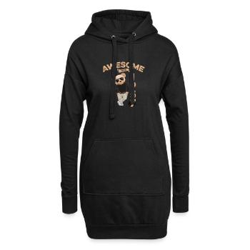 1957 Geburtstag Cool Teddy Bär Awesome since - Hoodie-Kleid - Schwarz - Vorne