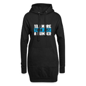 Semi-marathon 13, coureur de marathon de 1 mile - Sweat-shirt à capuche long Femme - noir - Devant