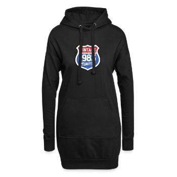 1983 Geburtstag Route Vintage Original - Hoodie-Kleid - Schwarz - Vorne
