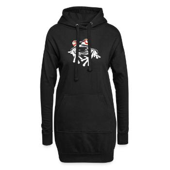 Tree Frog Baumfrösche Baumfrosch - Hoodie-Kleid - Schwarz - Vorne
