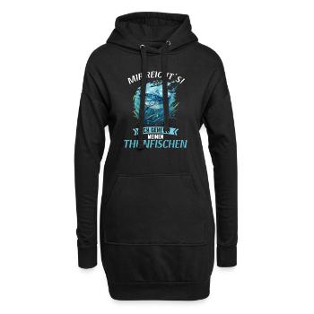 Tuna Thunfische Thunfisch - Hoodie-Kleid - Schwarz - Vorne