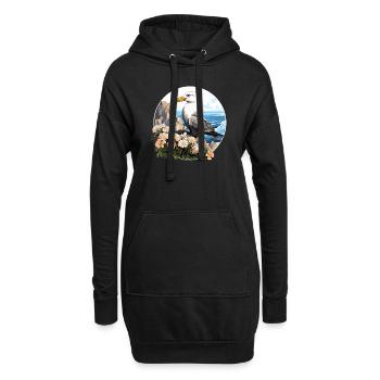 Albatross Albatrosse Albatros - Hoodie-Kleid - Schwarz - Vorne