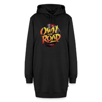 SCHÄDEL BESITZEN DIE STRASSE - Hoodie-Kleid - Schwarz - Vorne - AI Model Female 172 light (172cm)