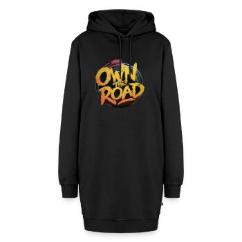 MOTORRÄDER BEHERRSCHEN DIE STRASSE - Hoodie-Kleid - Schwarz - Vorne - AI Model Female 172 light (172cm)